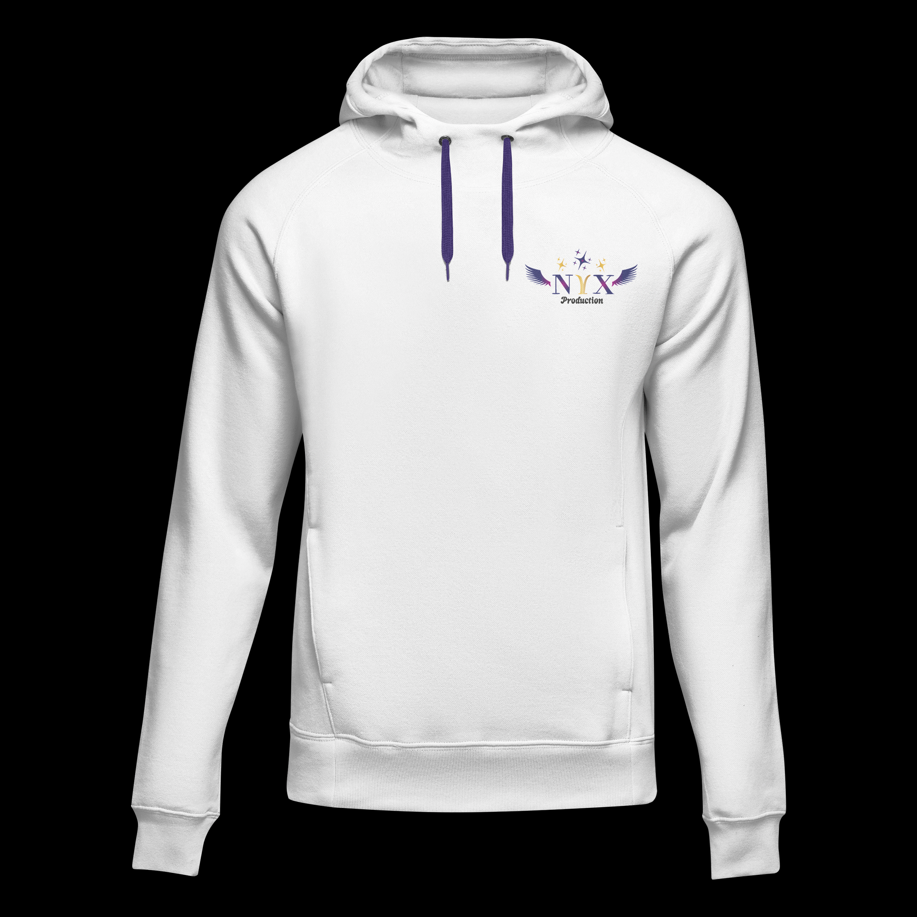 Voici le devant d'un pull avec un logo que j'ai réalisé dans le cadre d'une SAE où il fallait créer une agence fictive avec des goodies associés, d'où le pull.